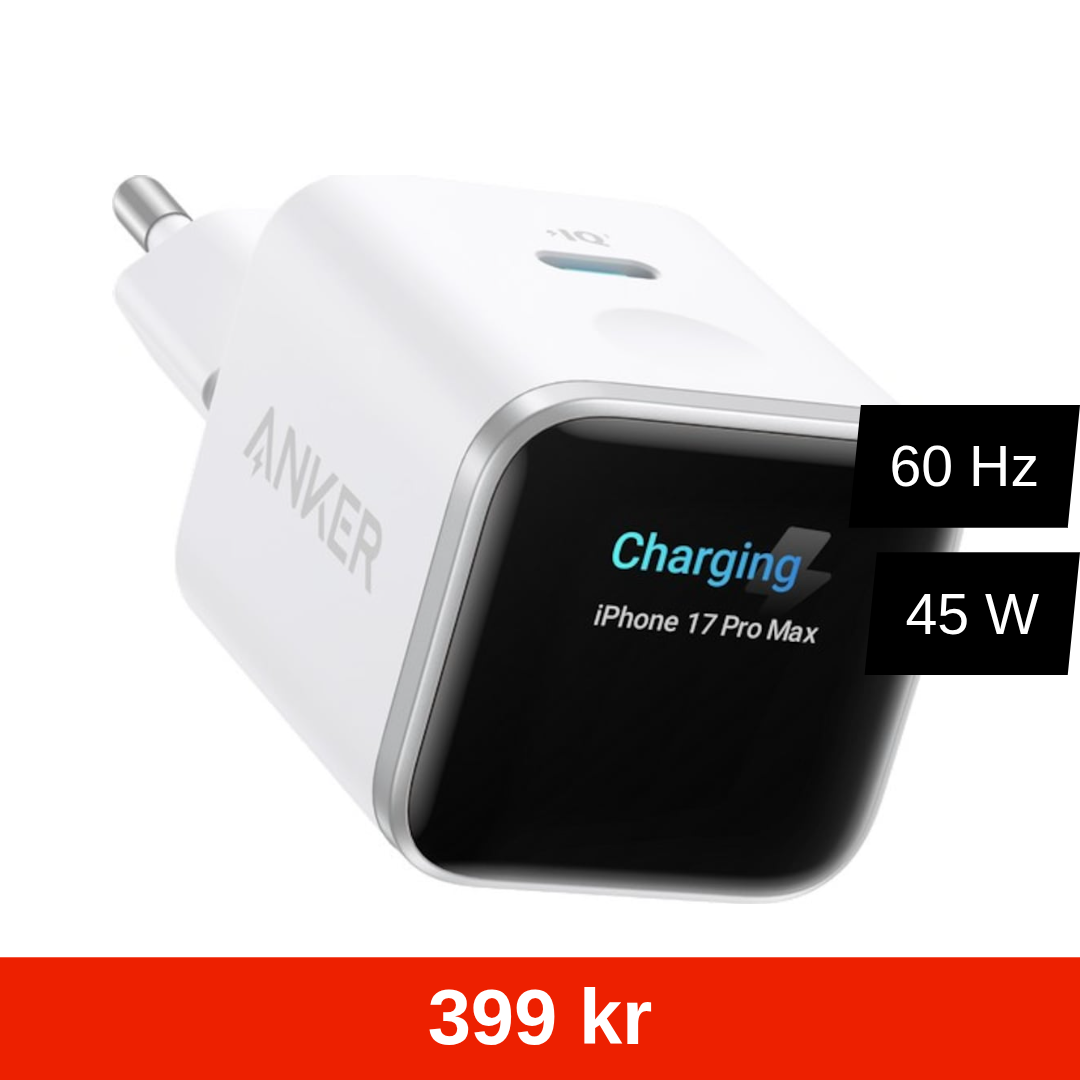 Anker Nano 45W med display