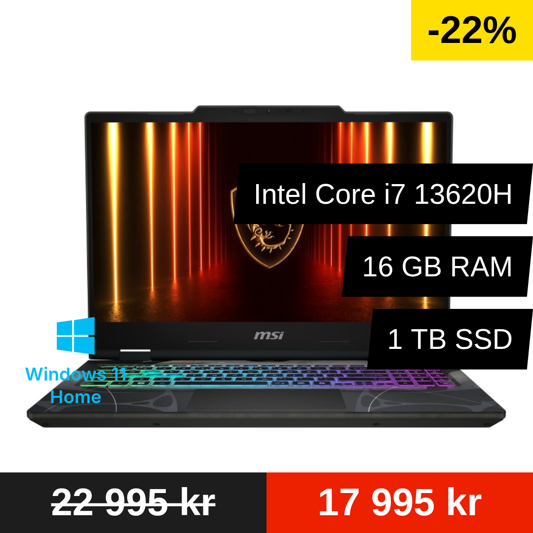 MSI Cyborg 15 - 15,6" 165 Hz